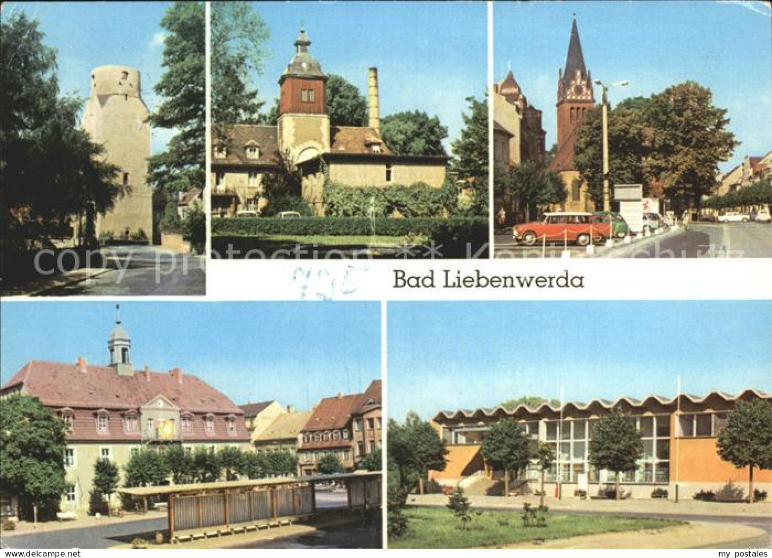 Bad Liebenwerda Lubwartturm Eisenmoorbad Rathaus Schwimmhalle