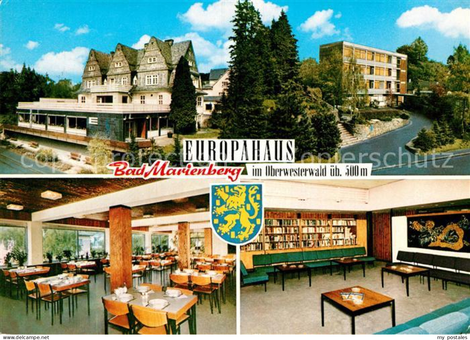 Bad Marienberg Europahaus Speisesaal Bibliothek