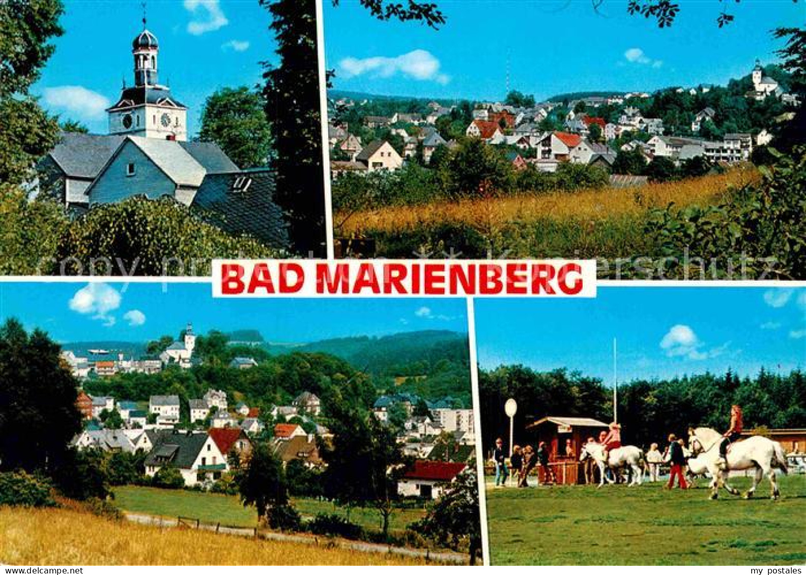 Bad Marienberg Kirche Panorama Reitplatz
