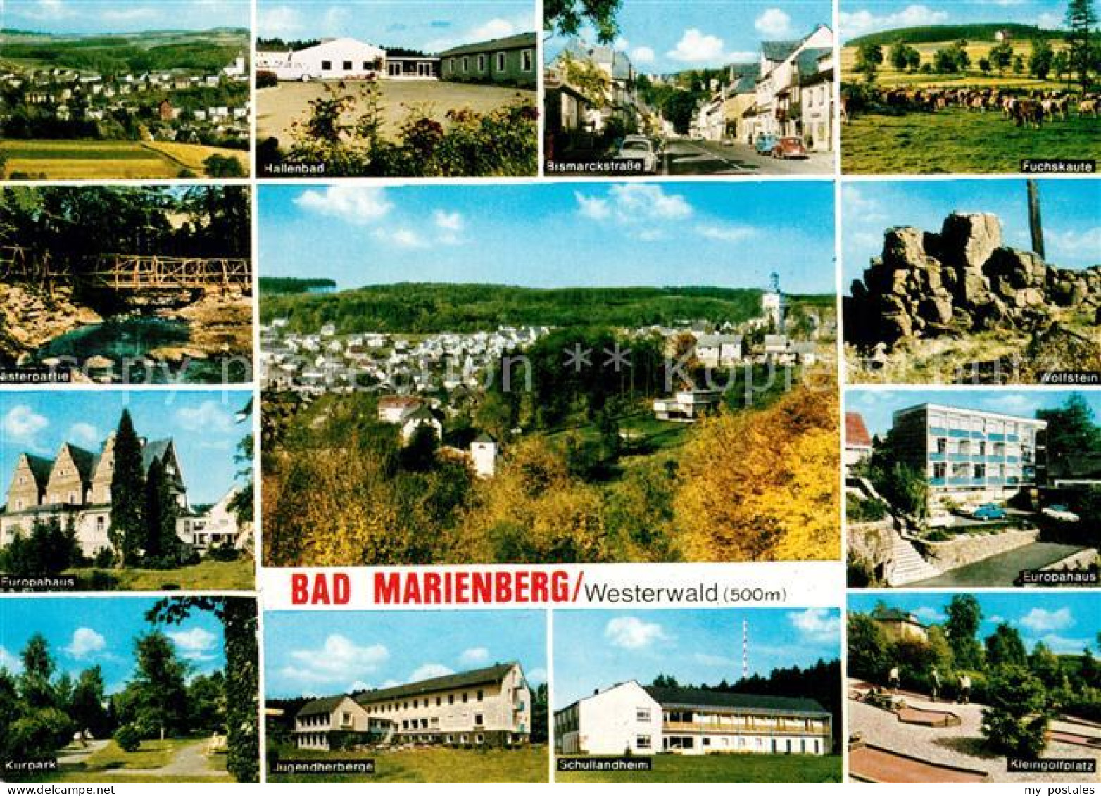 Bad Marienberg Teilansichten Kurort im Westerwald