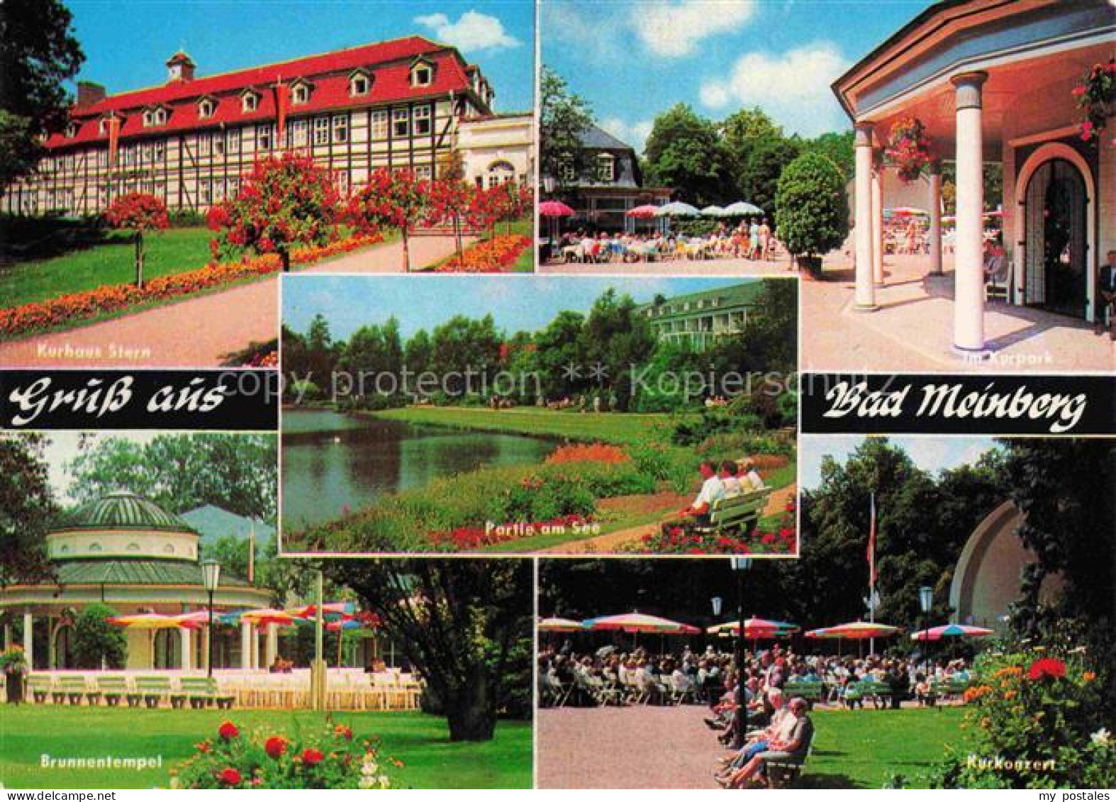 Bad Meinberg Horn-Bad Meinberg NRW Kurhaus Stern Kurpark See Brunnentempel Kurko
