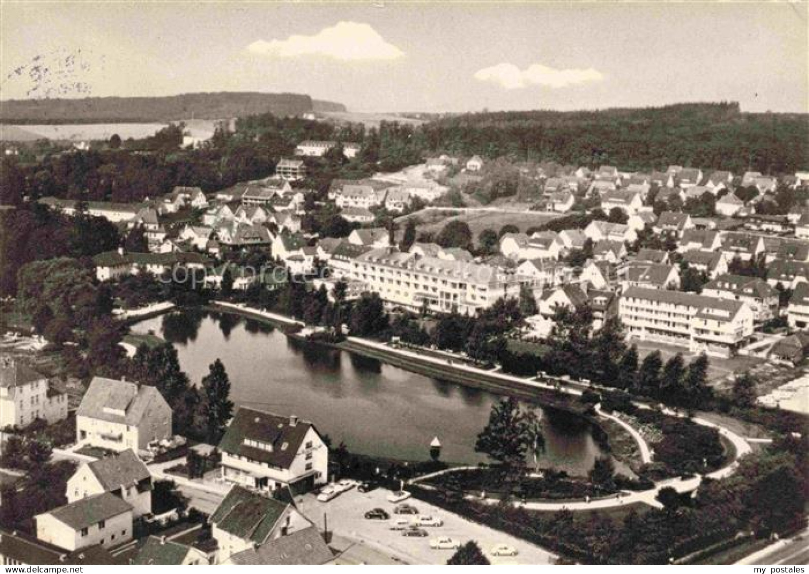 Bad Meinberg Horn-Bad Meinberg NRW Kurparksee Teutoburger-Wald Luftbild Kurstadt