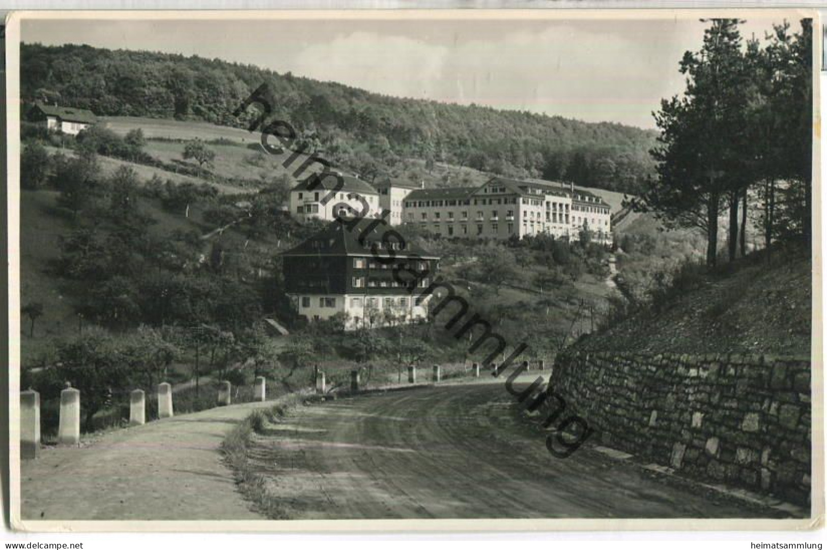 Bad Mergentheim - Sanatorium Taubertal - Foto-Ansichtskarte - Fotohaus Löhr Bad Mergentheim - gel. 1936