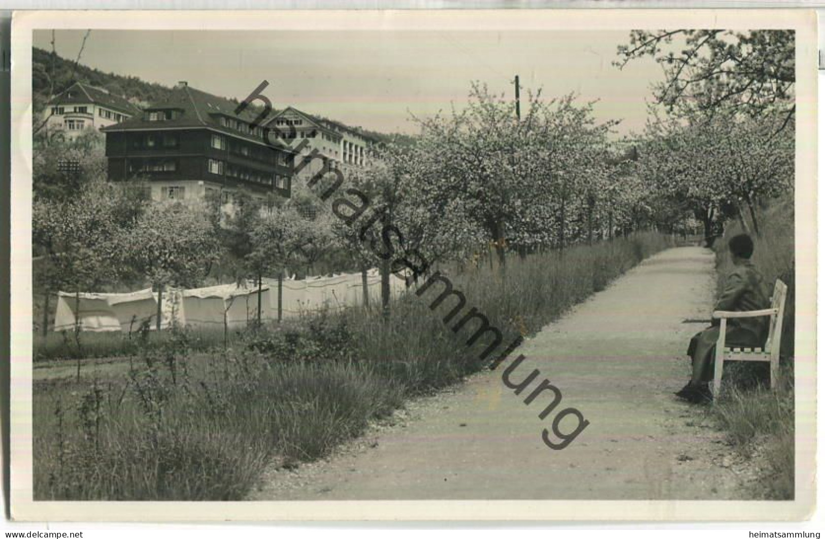 Bad Mergentheim - Sanatorium Taubertal - Foto-Ansichtskarte - Fotohaus Löhr Bad Mergentheim - gel. 1936
