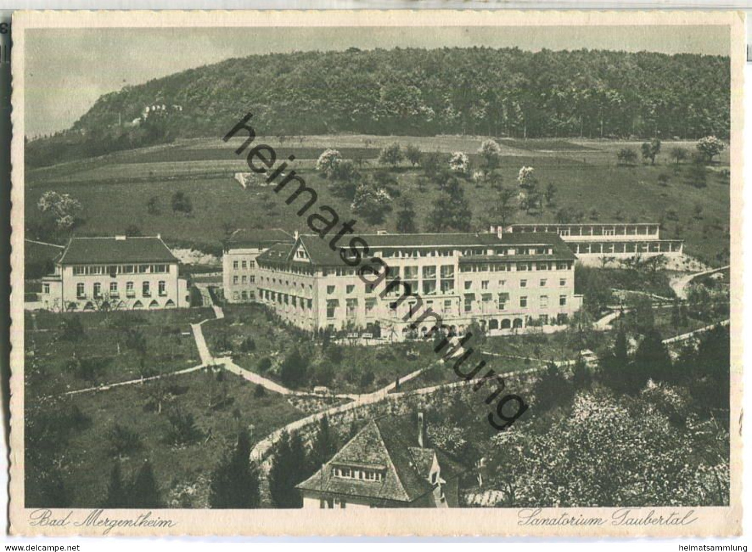 Bad Mergentheim - Sanatorium Taubertal - Verlag Hans Kling Bad Mergentheim - gel. 1936