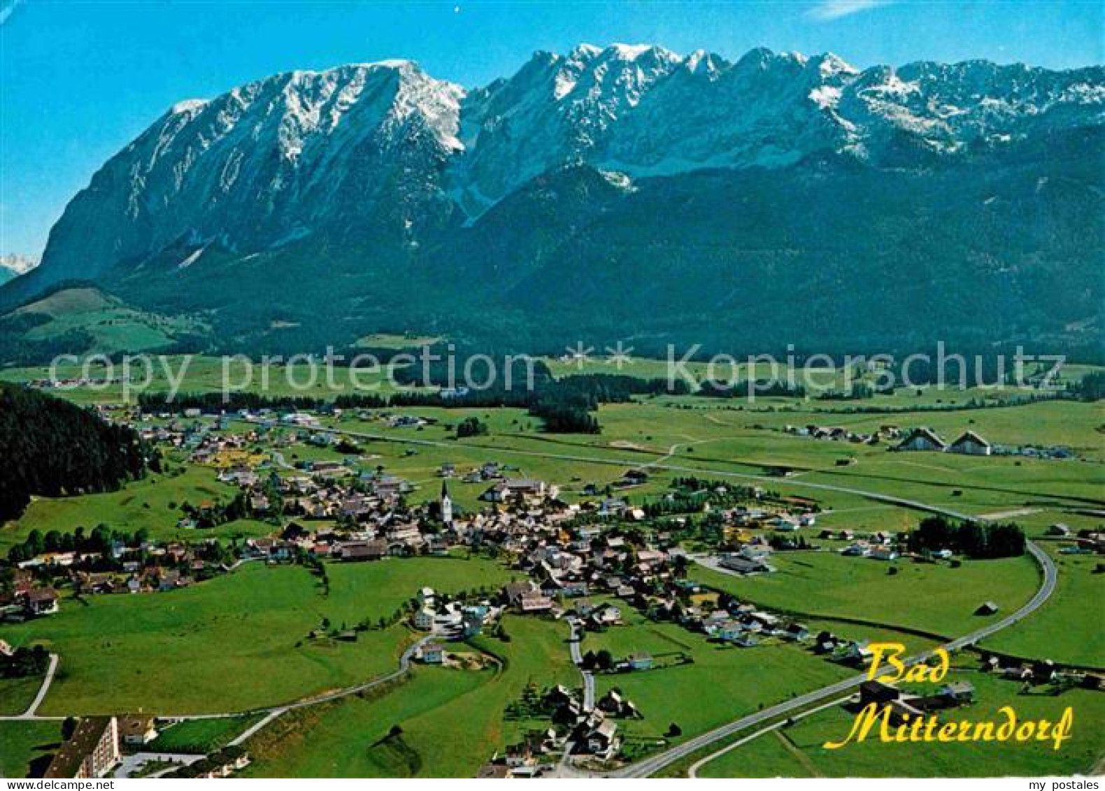 Bad Mitterndorf mit Grimming Fliegeraufnahme