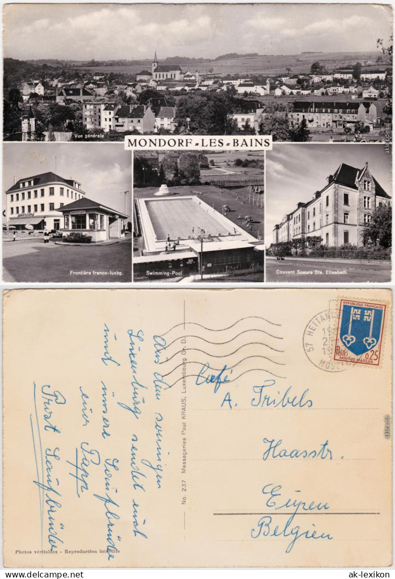Bad Mondorf Munneref Swimming-Pool, franco-luxbg., Ste. Elisabeth 1967
