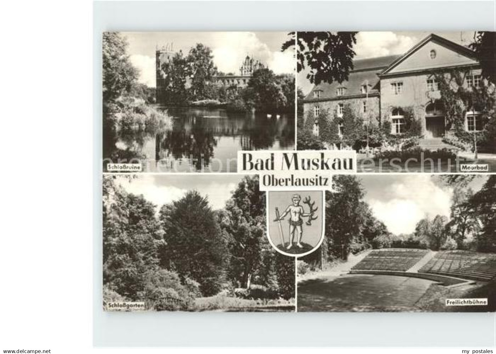 Bad Muskau Oberlausitz Moorbad Freilichtbuehne Schlossruine