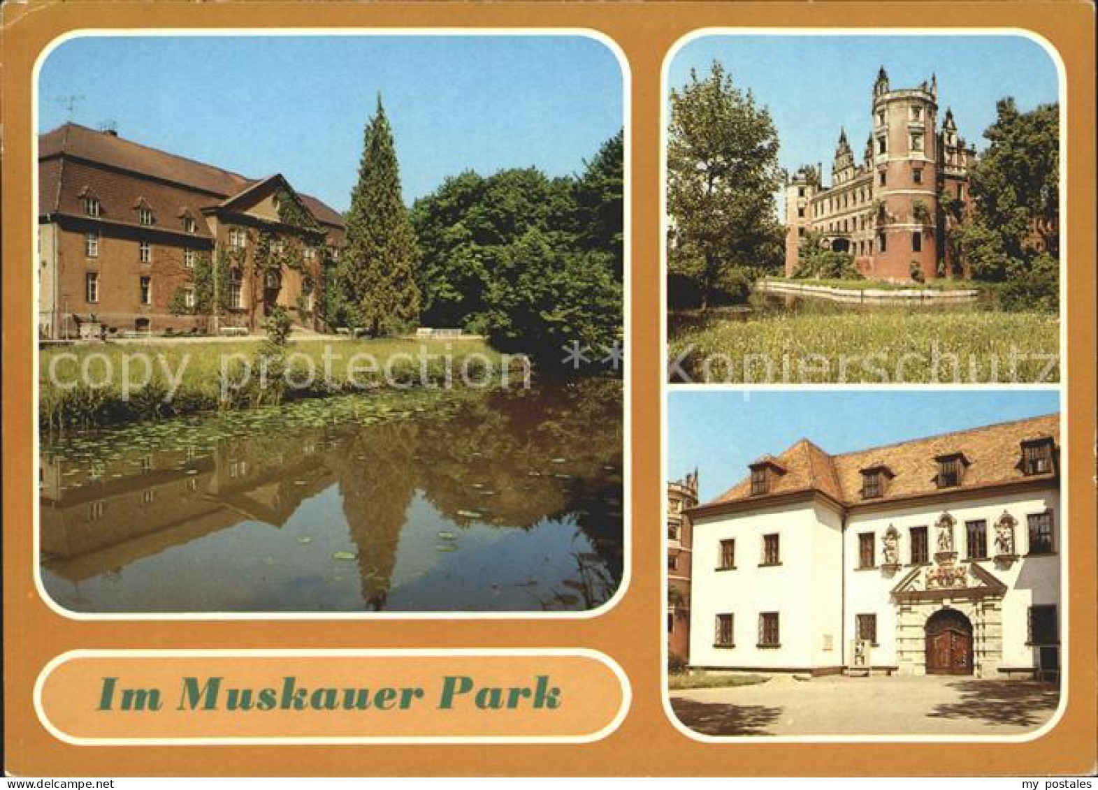Bad Muskau Oberlausitz Moorbad Schlossruine Altes Schloss