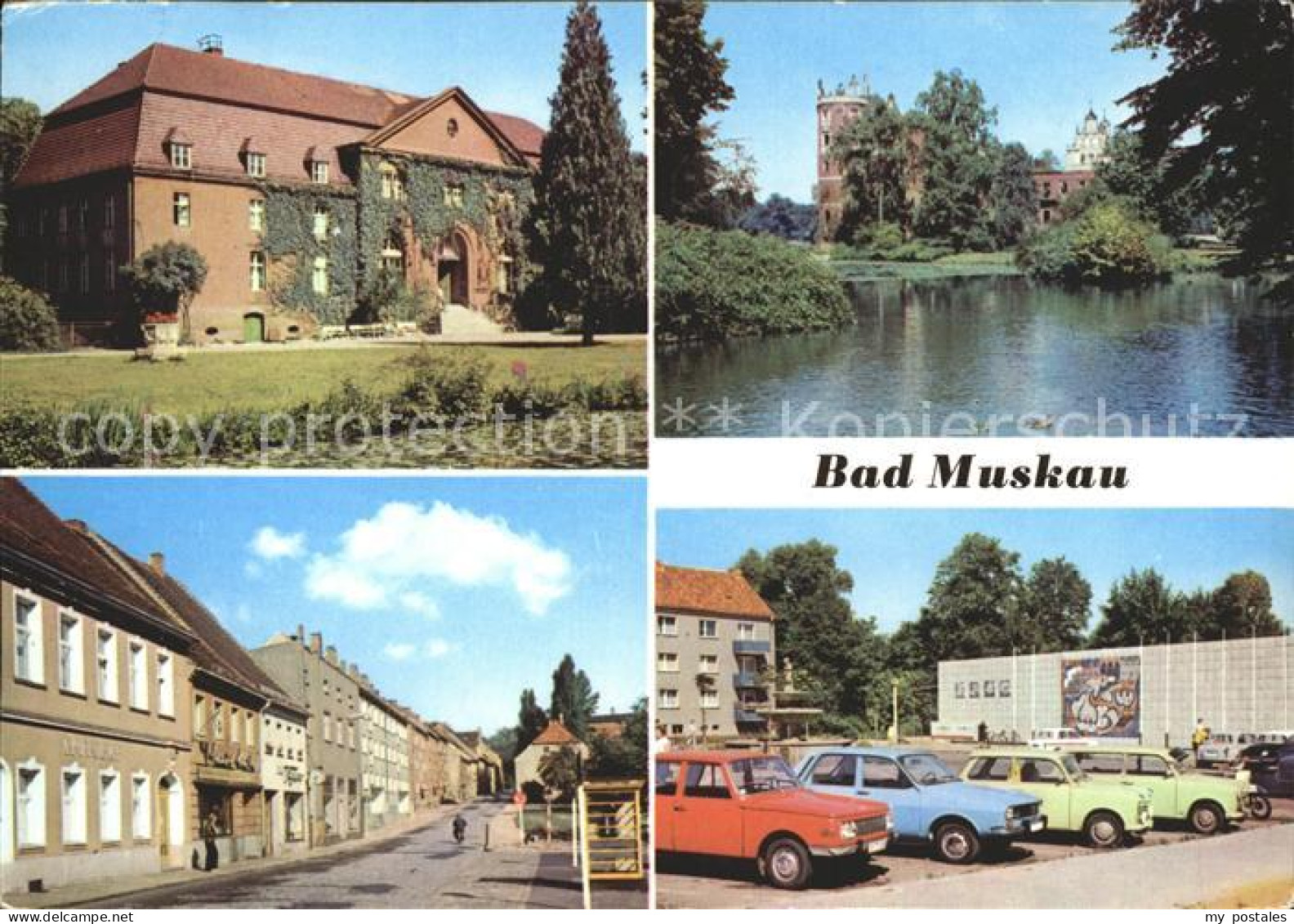 Bad Muskau Oberlausitz Moorbad Schlossruine Thaelmannstr PdF