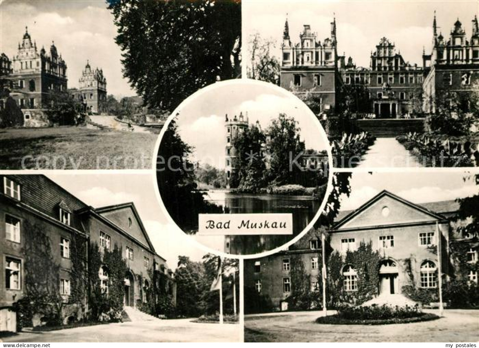 Bad Muskau Oberlausitz Orts und Teilansichten Schloss