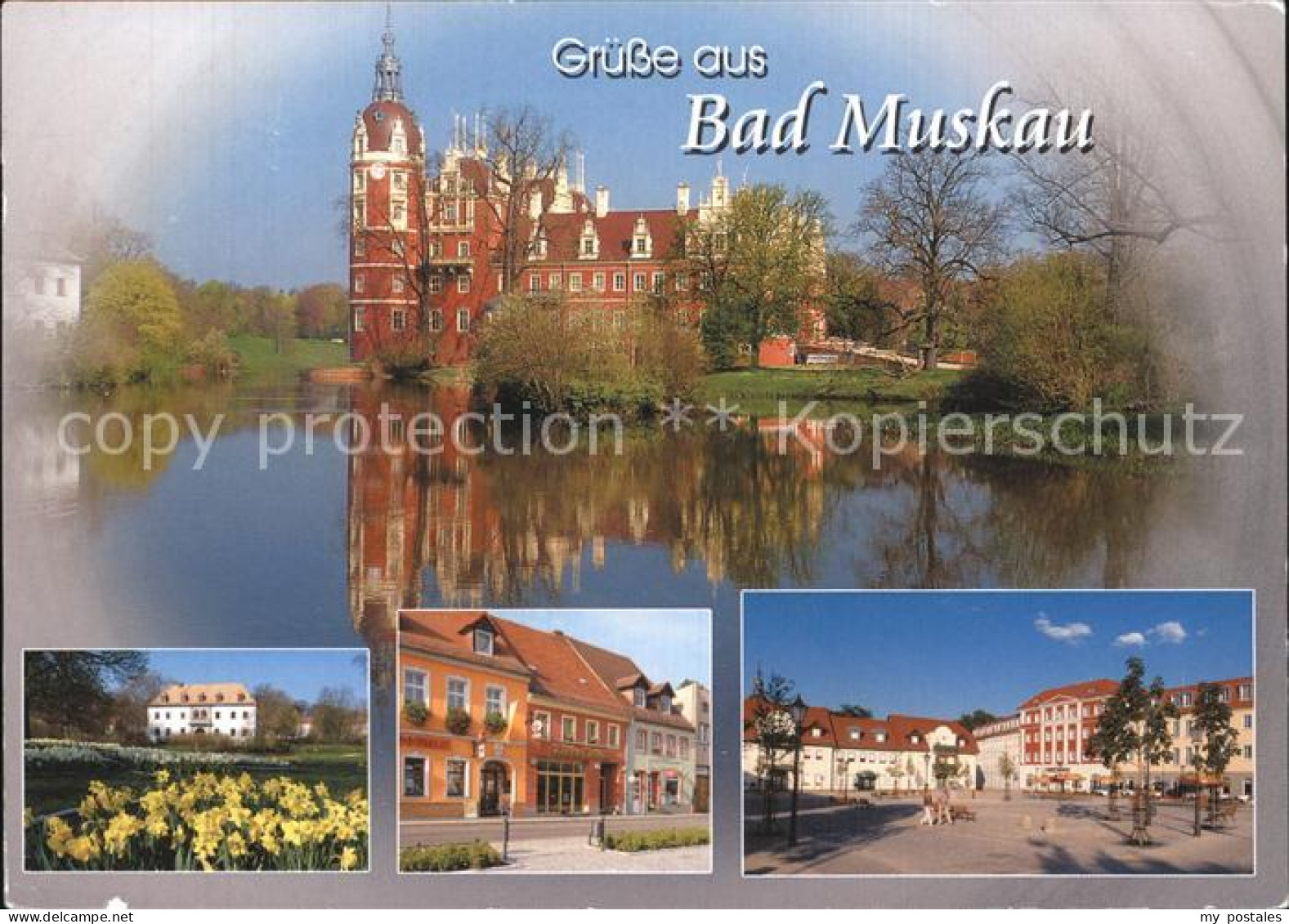 Bad Muskau Oberlausitz Schloss Park Marktplatz