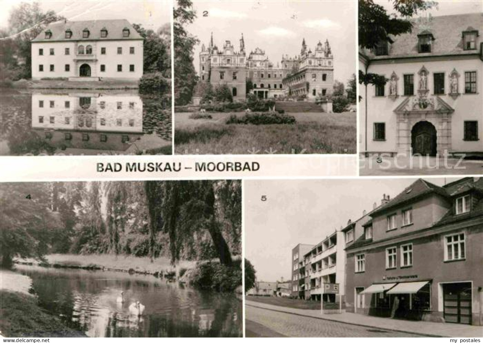 Bad Muskau Oberlausitz Schloss Schlossruine Park Kirchstrasse