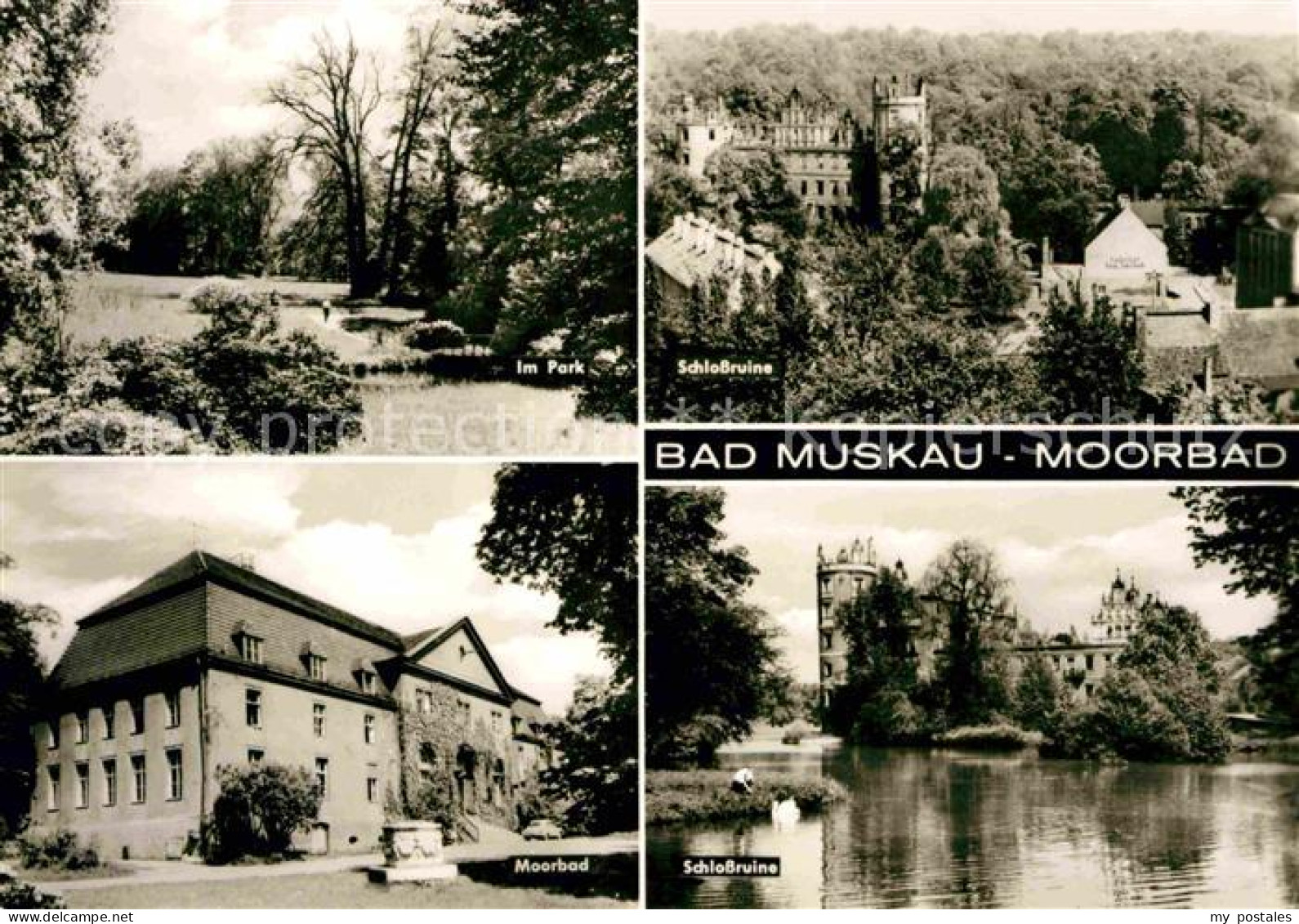 Bad Muskau Oberlausitz Schlossruine Moorbad