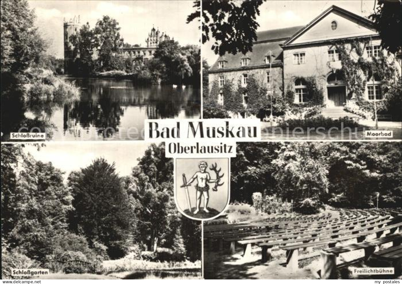 Bad Muskau Oberlausitz Schlossruine Moorbad Freilichtbuehne Schlossgarten