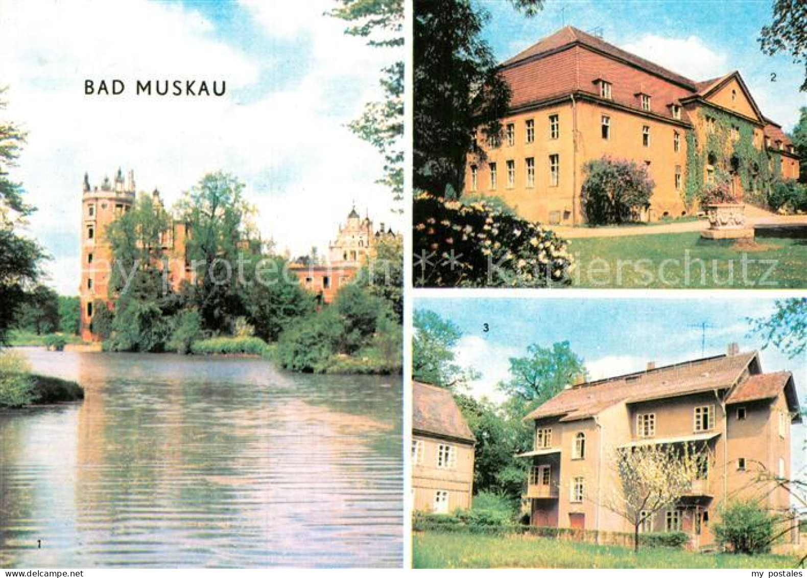 Bad Muskau Oberlausitz Schlossruine Moorbad Turmvilla