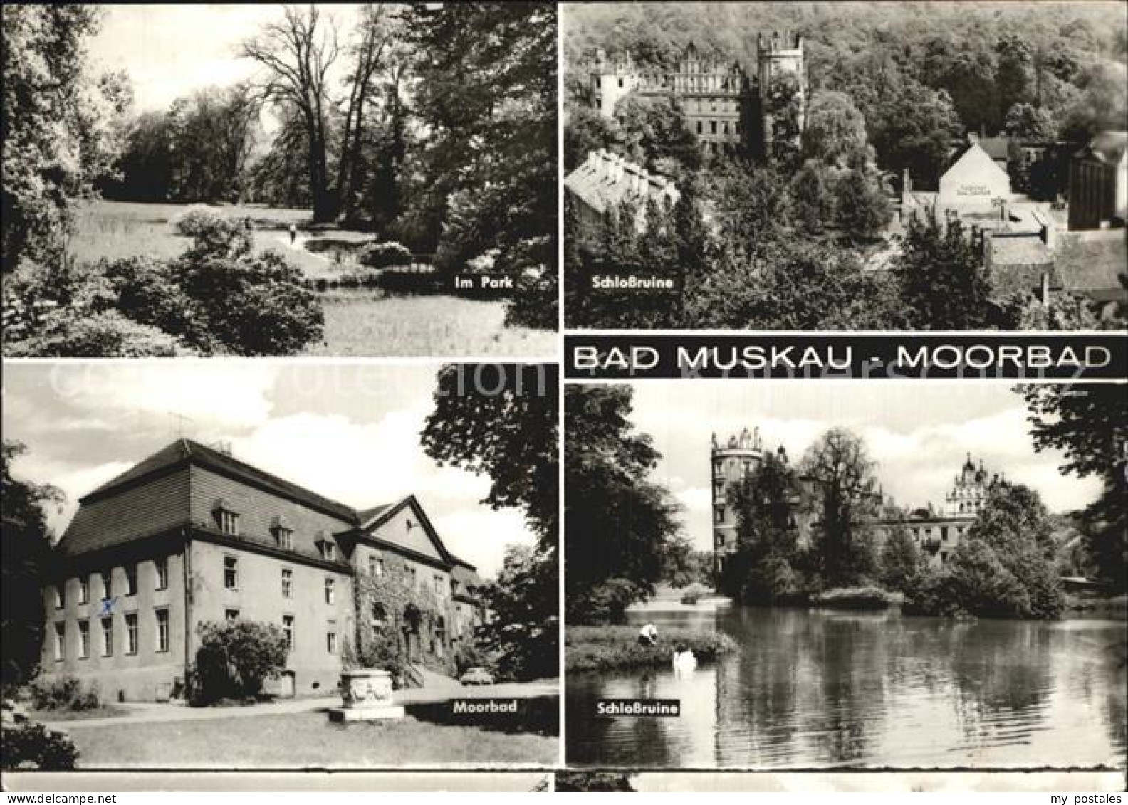 Bad Muskau Oberlausitz Schlossruine Park Moorbad