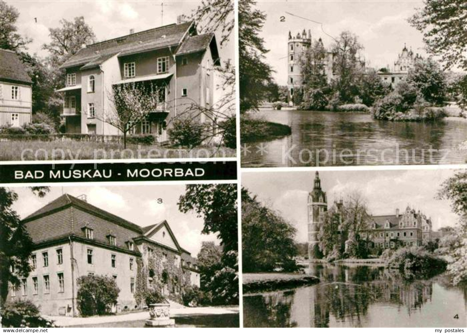 Bad Muskau Oberlausitz Turmvilla Schlossruine Moorbad Schloss