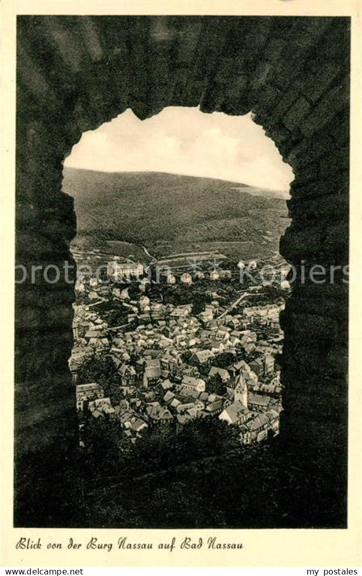 Bad Nassau Blick von der Burg Nassau