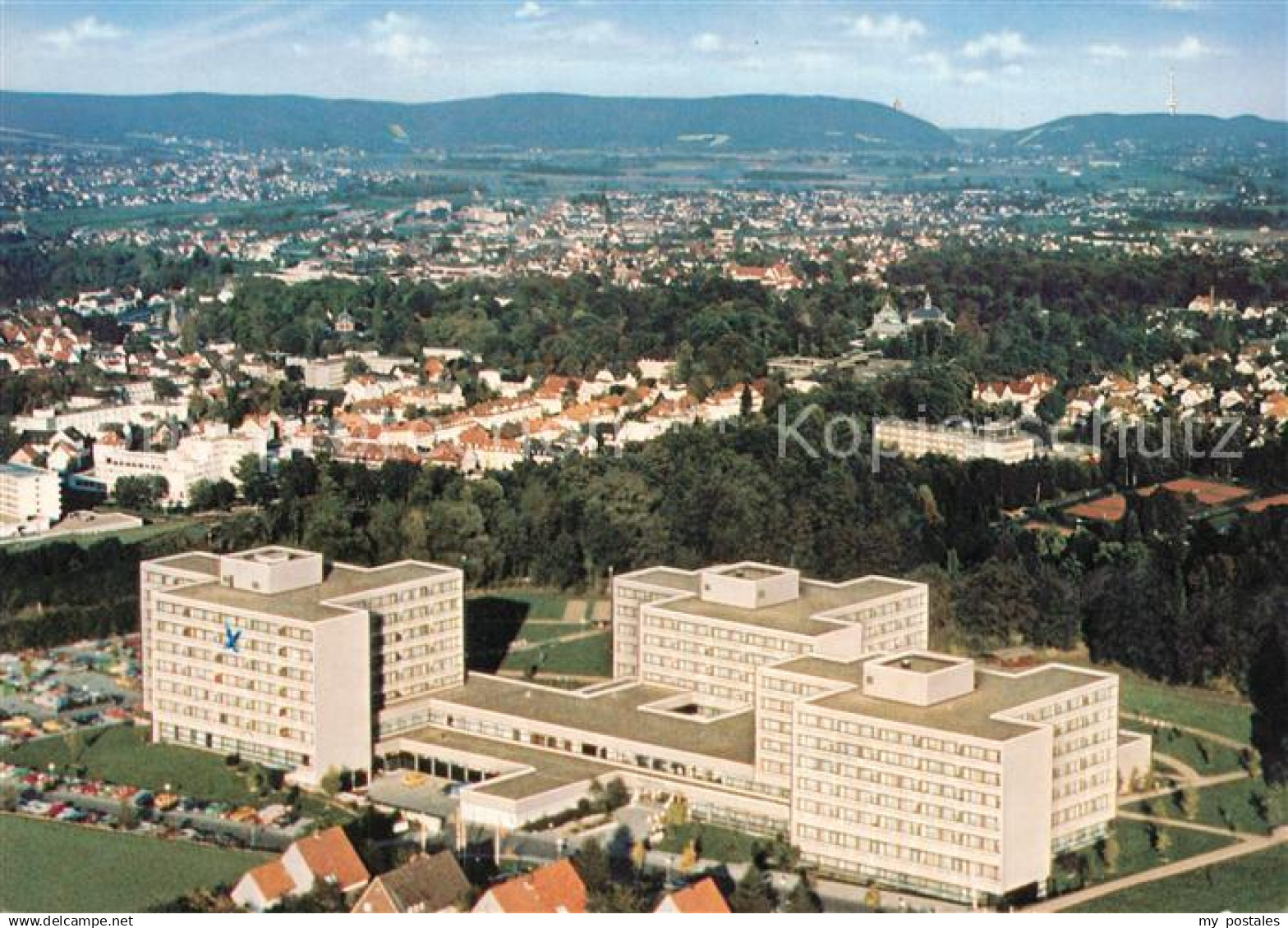 Bad Oeynhausen Fliegeraufnahme mit Kurklinik Bad Oeynhausen