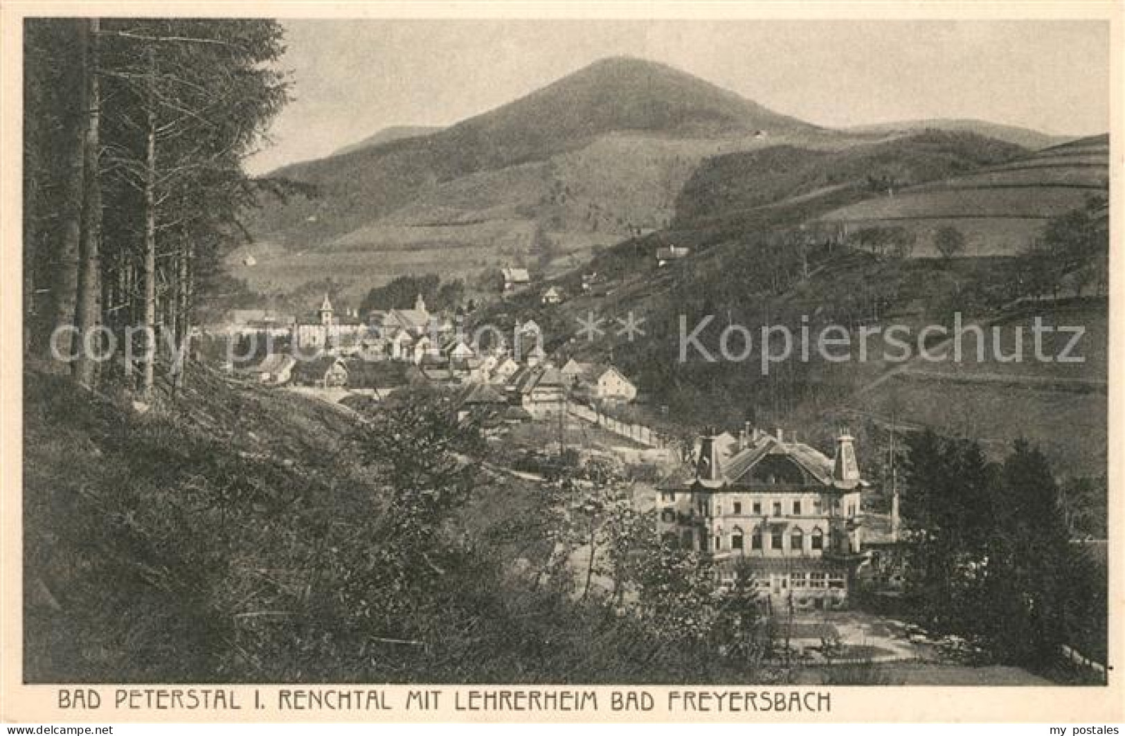 Bad Peterstal-Griesbach Panorama Renchtal mit Lehrerheim Bad Freyersbach