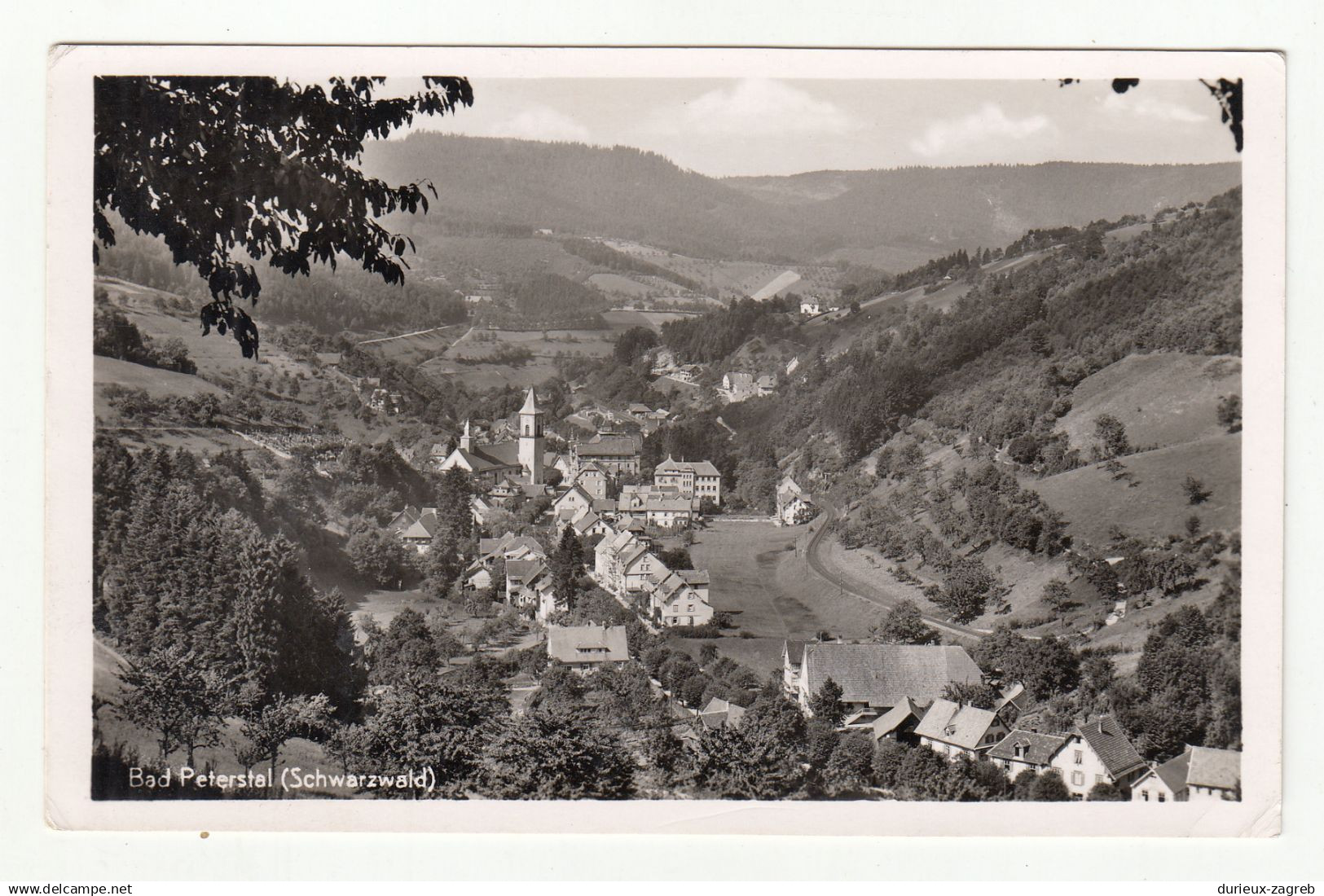 Bad Peterstal old postcard posted 1954 - special postmark Bad Peterstal b180221*