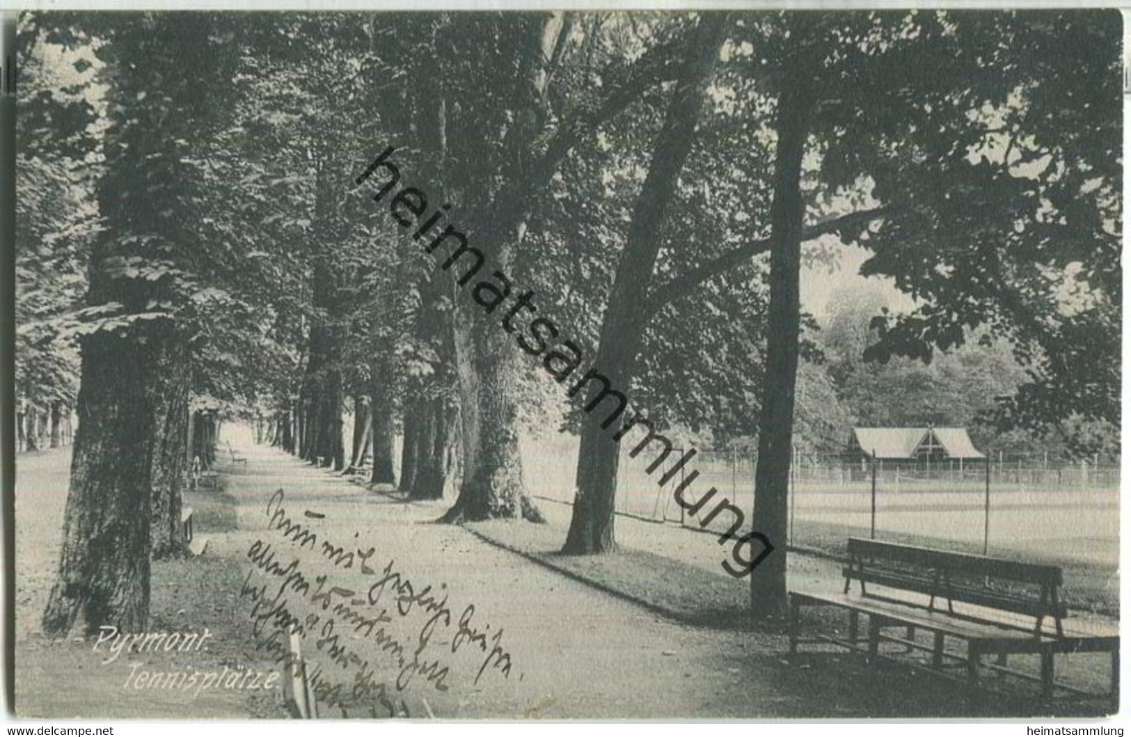 Bad Pyrmont - Tennisplätze - Verlag F. Pietsch Pyrmont