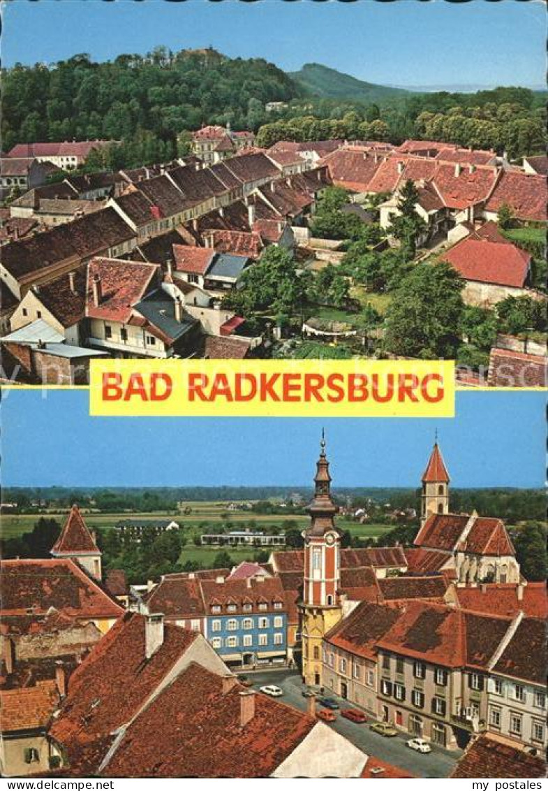 Bad Radkersburg Blick von Frauenkirche Murgasse Schloss Kurhotel Hauptplatz Kirc
