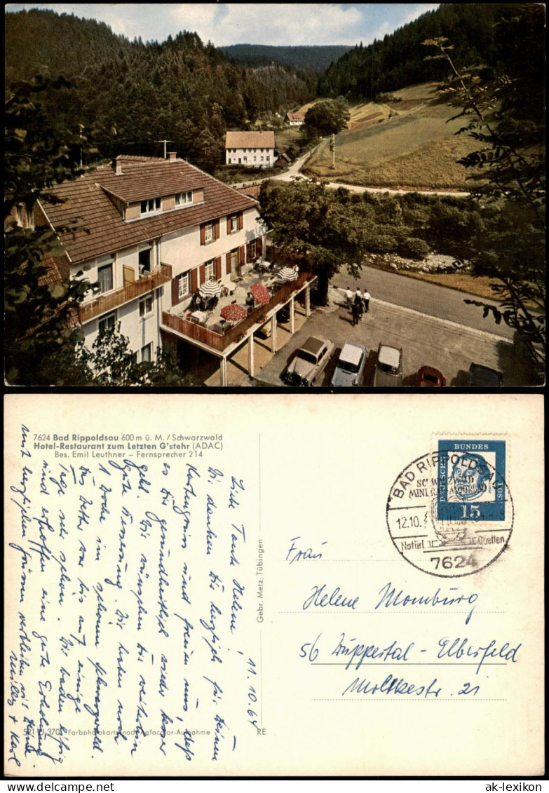 Bad Rippoldsau Schapbach Hotel-Restaurant zum Letzten G'stehr 1964