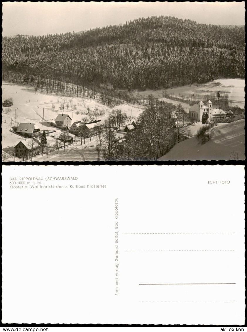 Bad Rippoldsau Schapbach Panorama Klösterle Wallfahrtskirche u. Kurhaus 1960