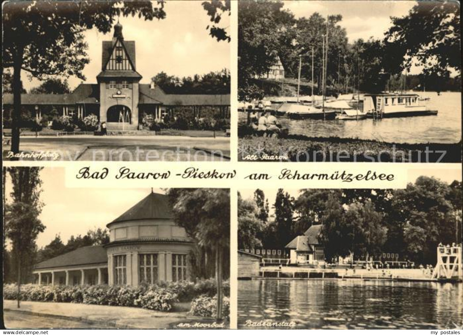 Bad Saarow-Pieskow Bahnhofsplatz Alt Saarow Moorbad Badeanstalt