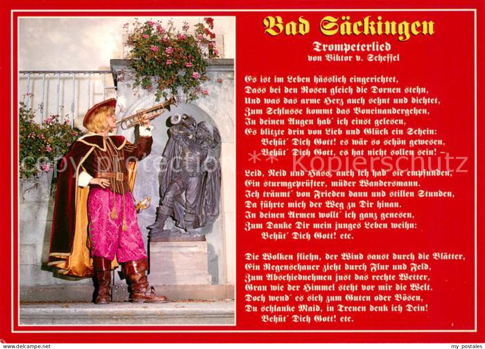 Bad Saeckingen Trompeter von Saeckingen Trompeterlied