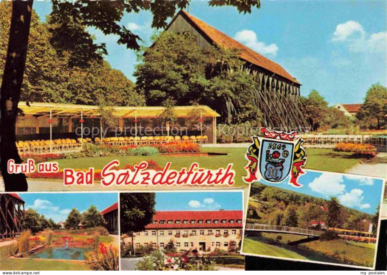 Bad Salzdetfurth Niedersachsen Gradierwerk Kurpark Kurgebaeude Teich Park Brueck