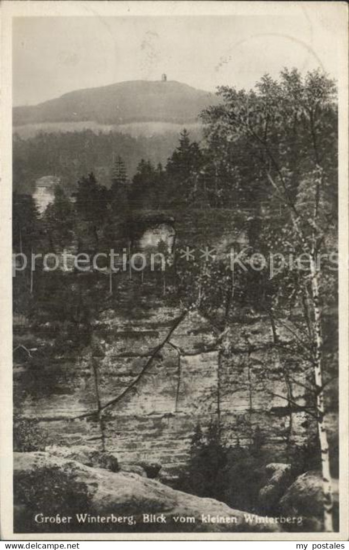 Bad Schandau Grosser Winterberg vom kleinen Winterberg