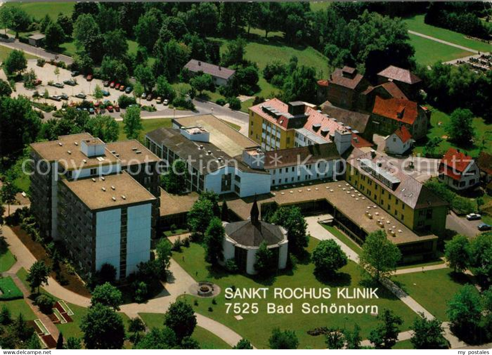 Bad Schoenborn Fliegeraufnahme Sankt Rochus Klinik