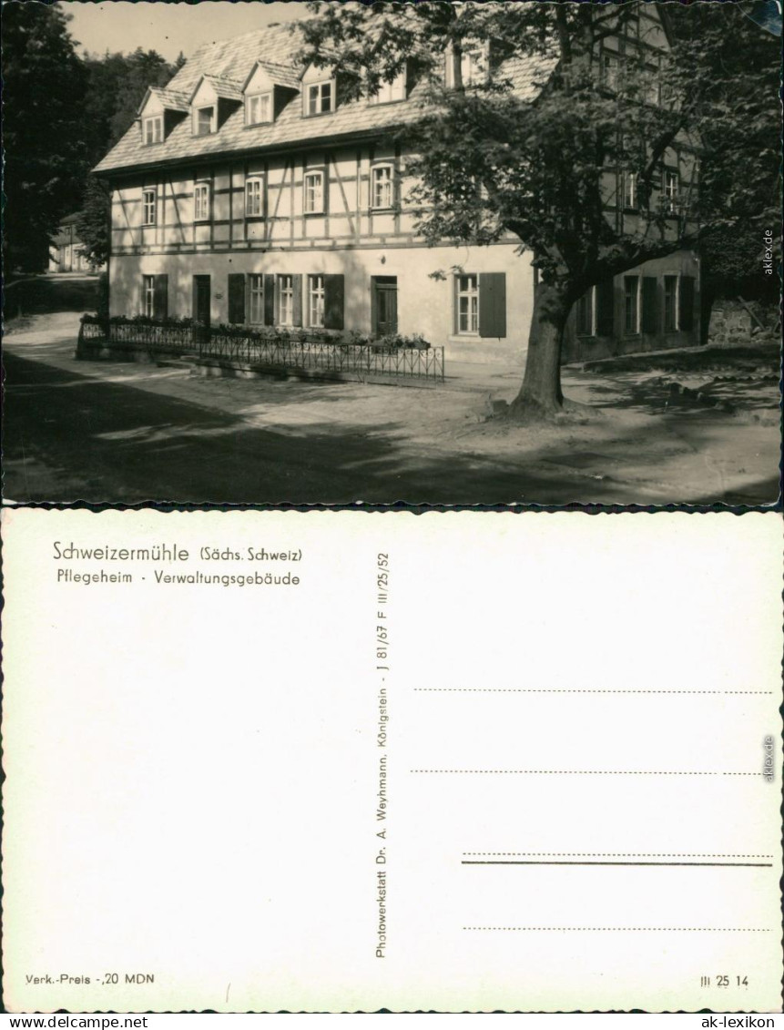 Bad Schweizermühle-Rosenthal-Bielatal Pflegeheim Verwaltungsgebäude 1967