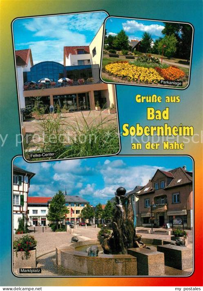 Bad Sobernheim Felke Center Parkanlage Marktplatz Brunnen