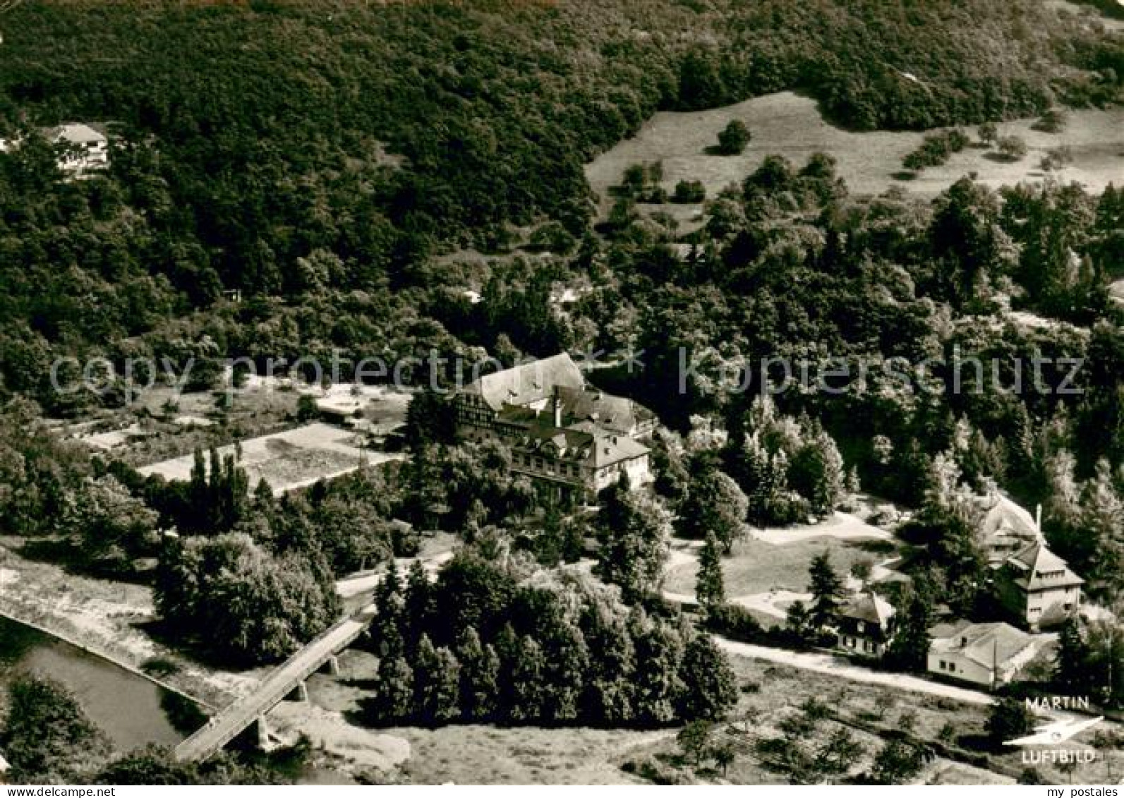 Bad Sobernheim Kurhaus Dhonau Felkebad Fliegeraufnahme
