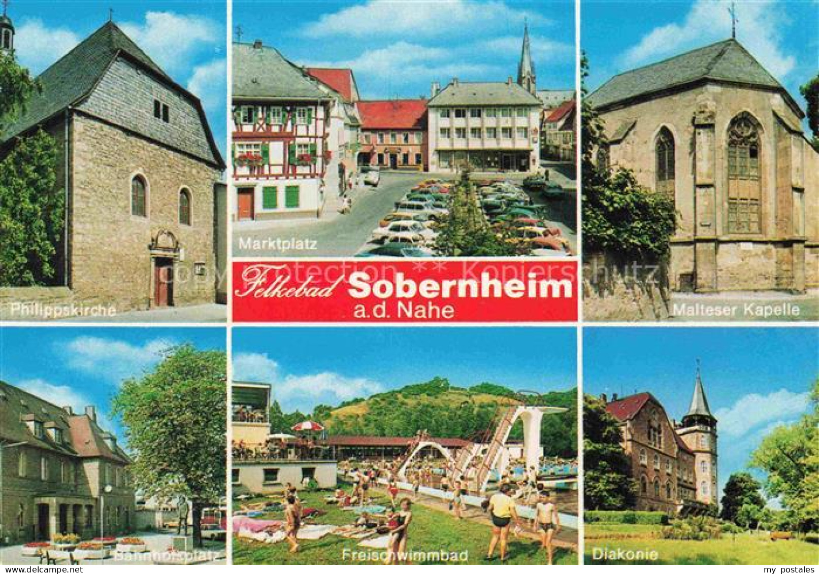 Bad Sobernheim Philippskirche Marktplatz Malteser-Kapelle Bahnhofsplatz Freibad