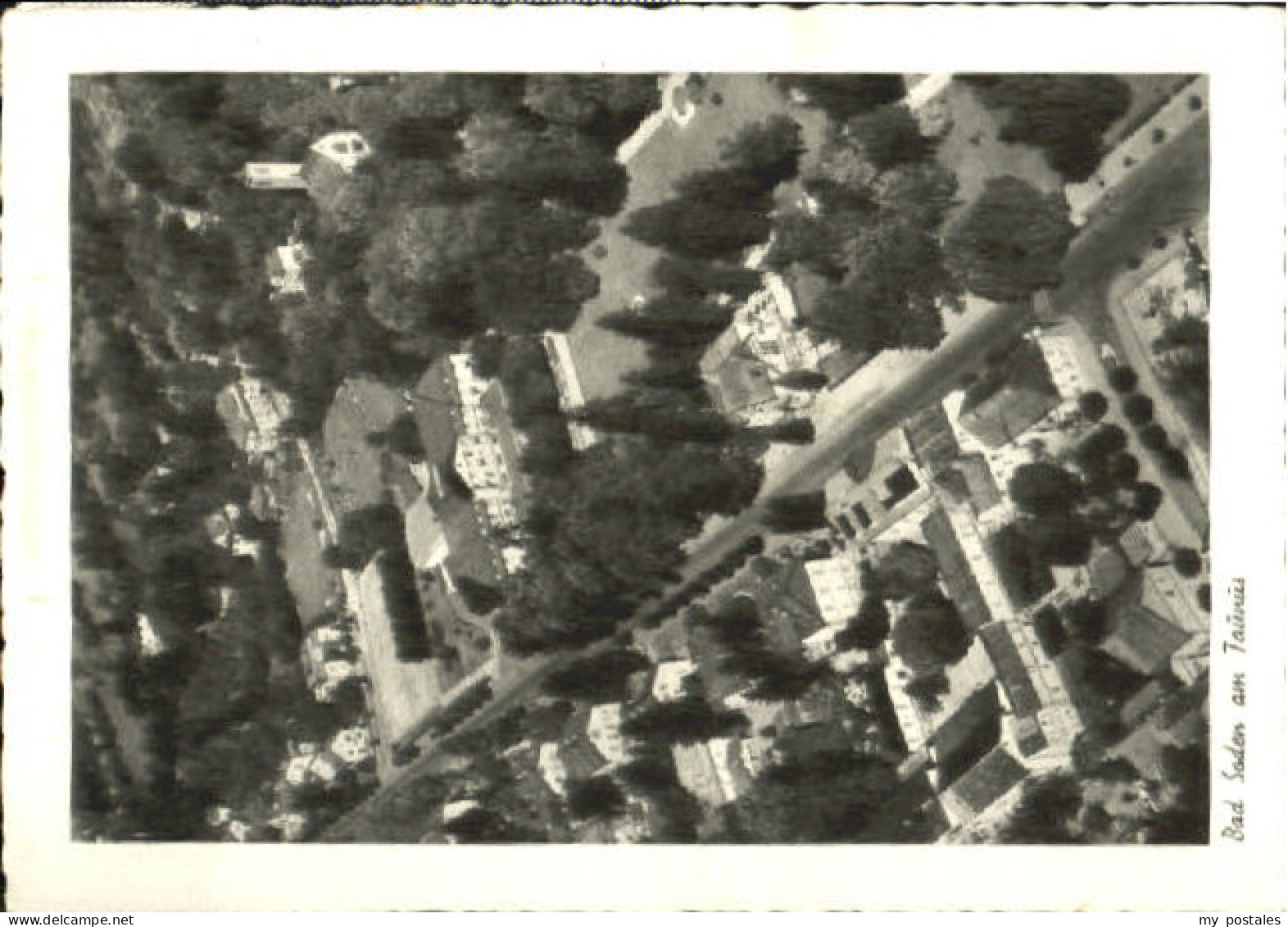 Bad Soden Taunus Bad Soden Fliegeraufnahme x 1955