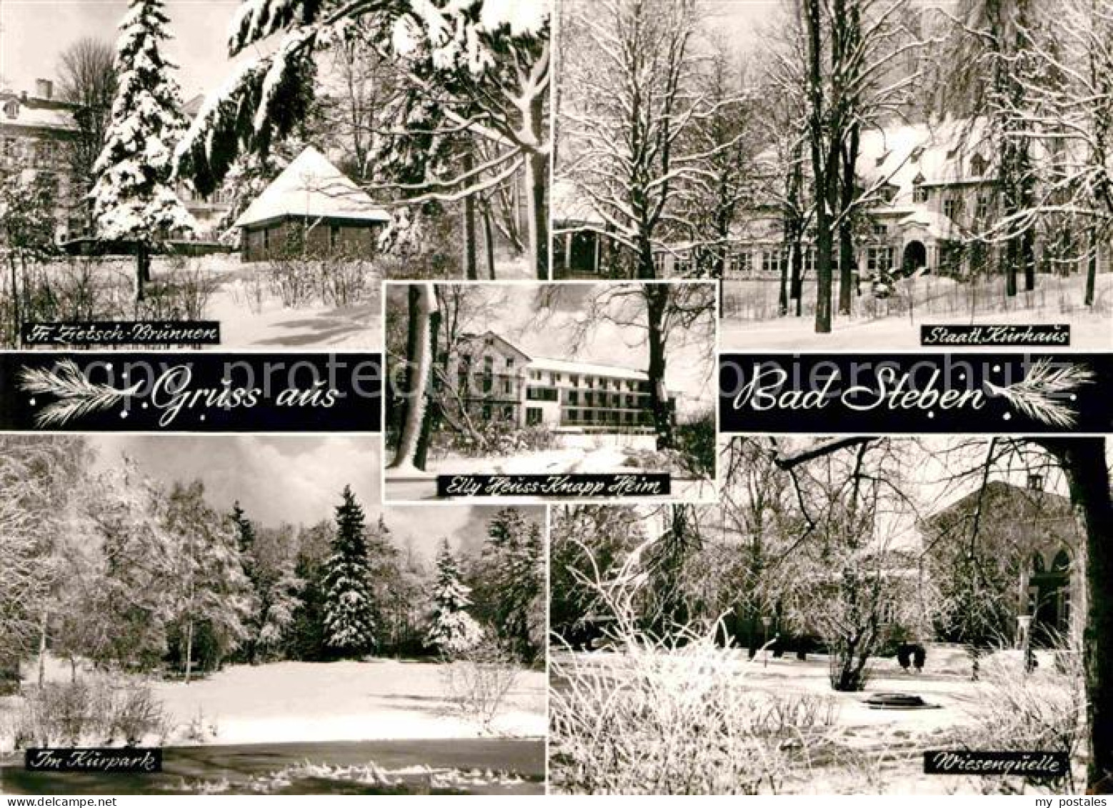 Bad Steben Kurhaus Elly Heuss-Knapp Heim Fr. Zietsch-Brunnen