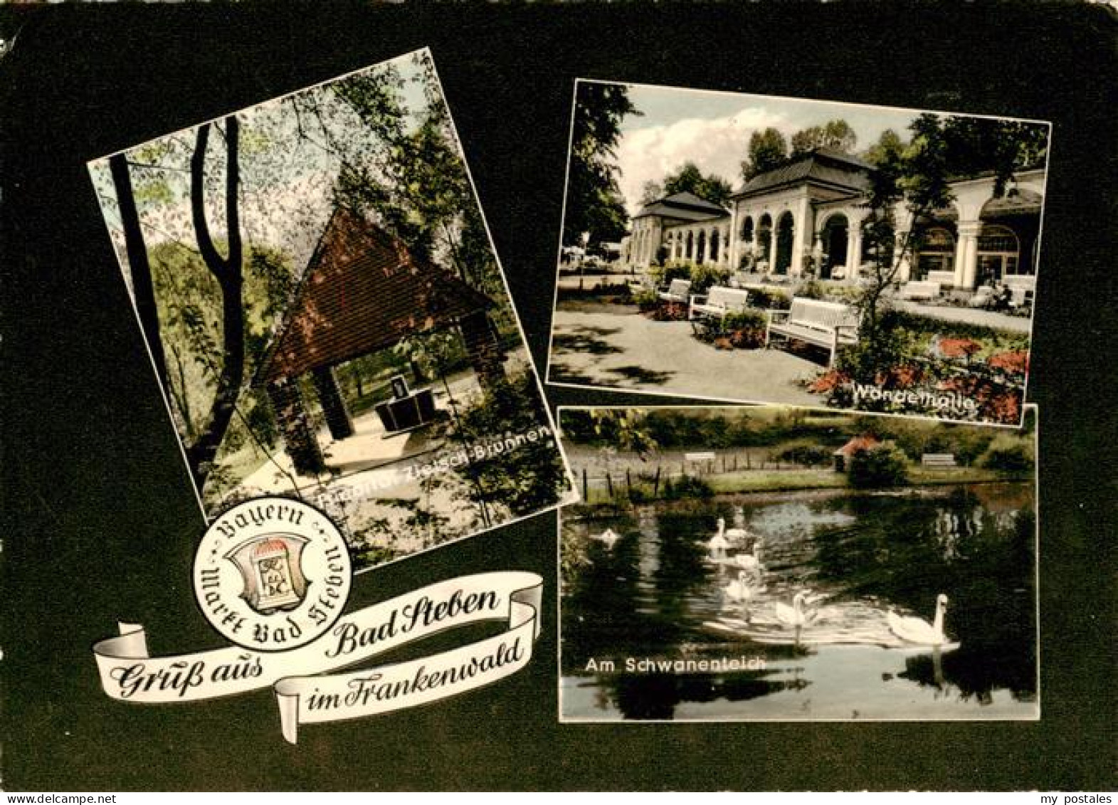 Bad Steben Wandelhalle Am Schwanenteich Friedrich Zietsch Brunnen