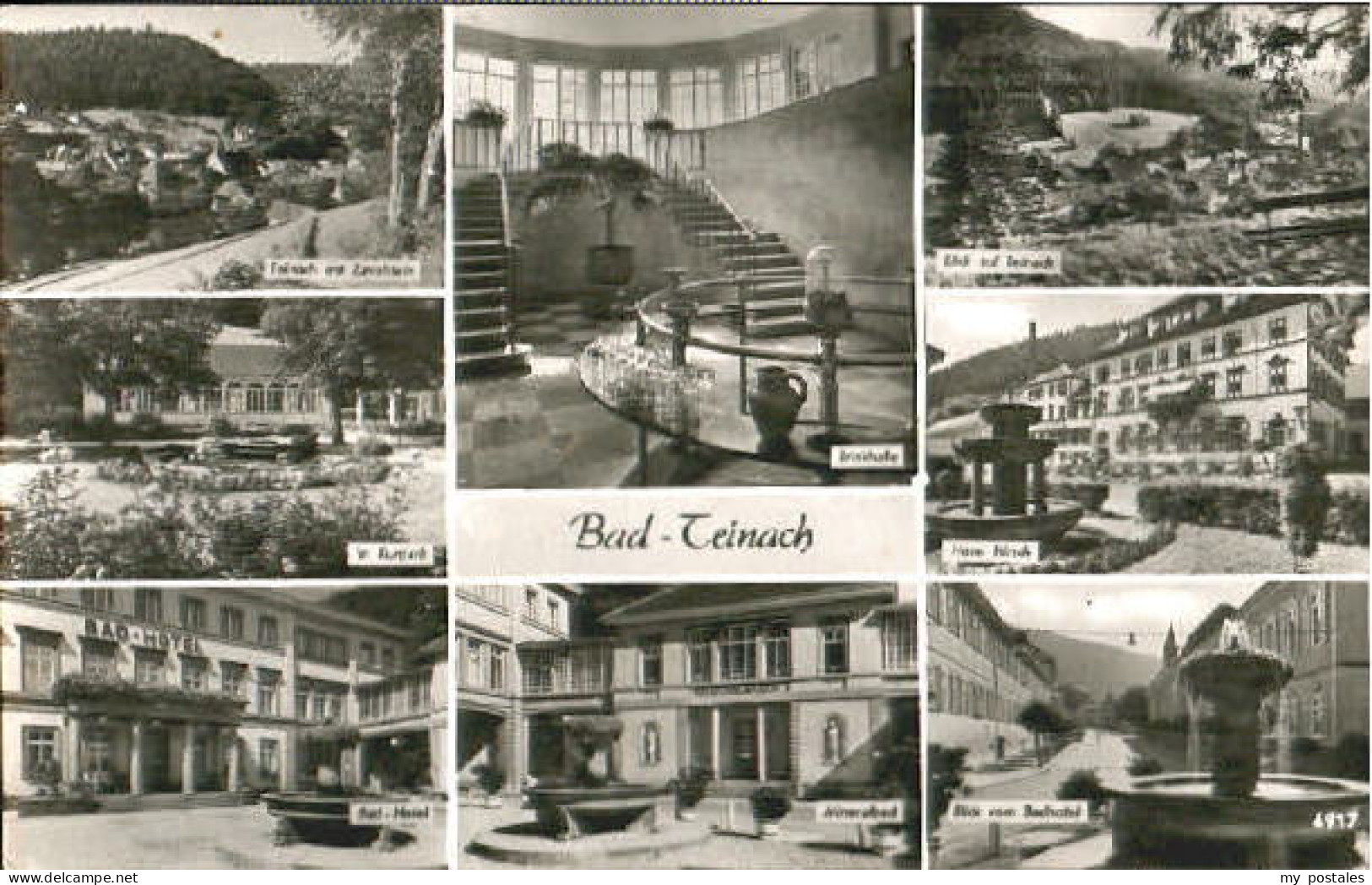 Bad Teinach-Zavelstein Bad Teinach Kurpark Hotel Bad Halle x 1960