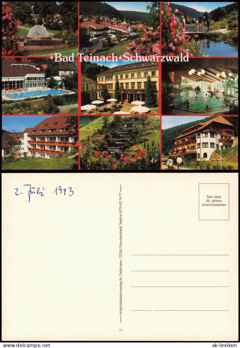 Bad Teinach-Zavelstein Mehrbild-AK 9 Ortsansichten Bad Teinach Schwarzwald 1993