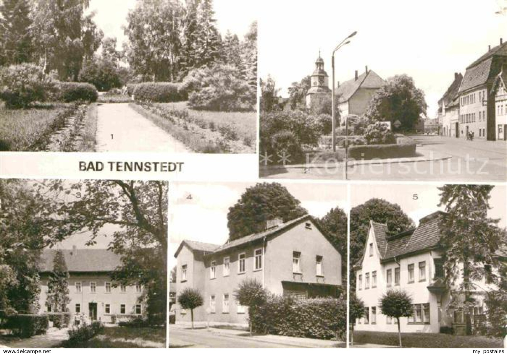 Bad Tennstedt Kurpark Rathaus Badehaus Haus der Freundschaft
