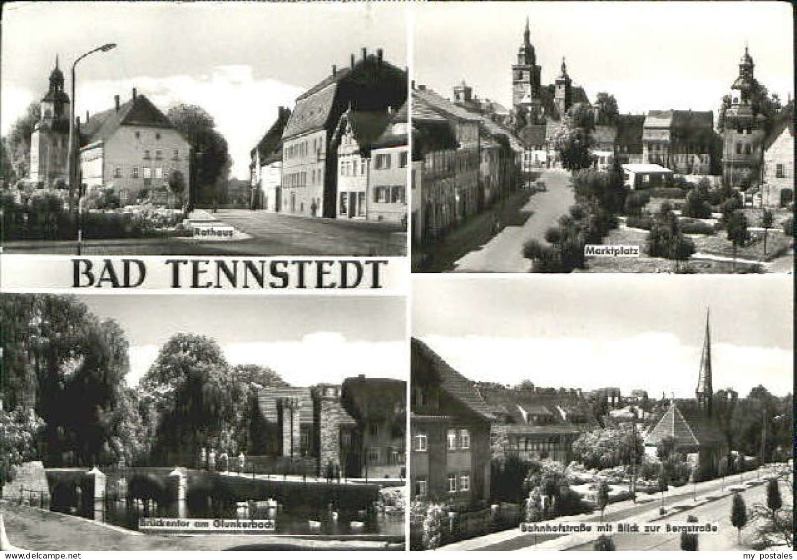 Bad Tennstedt Rathaus Marktplatz Bahnhofstrasse Brueckentor x 1980