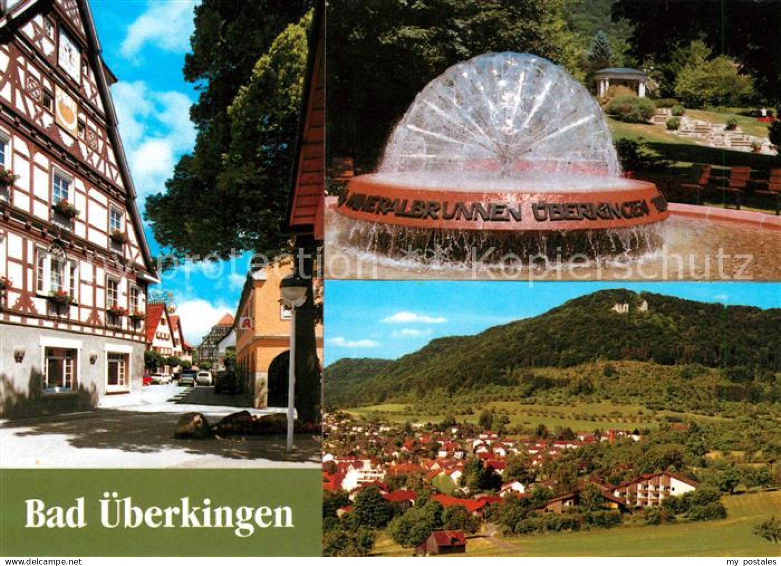 Bad ueberkingen Altstadt Fachwerkhaus Mineralbrunnen Landschaftspanorama