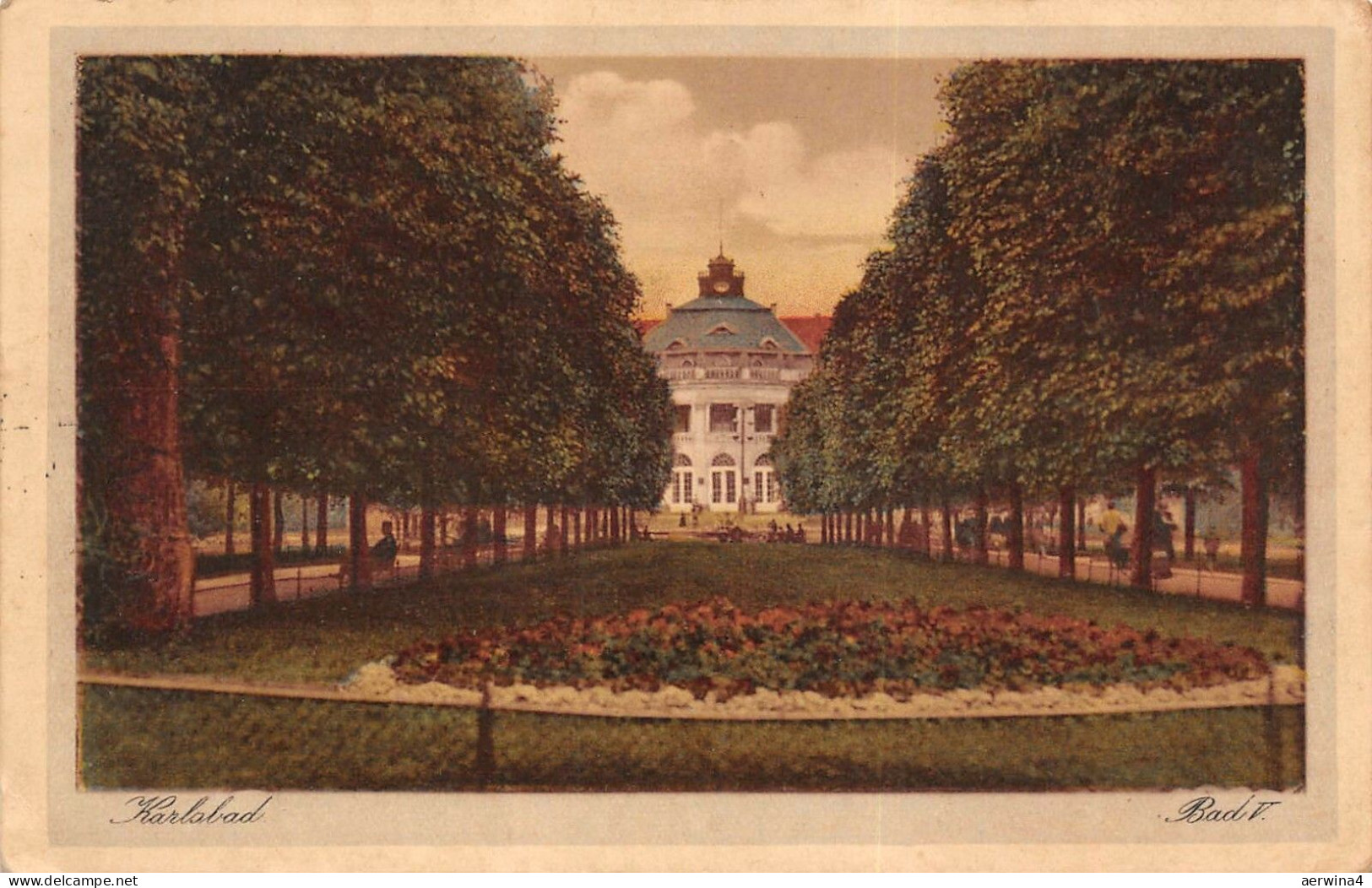 Bad V. Karlsbad Böhmen Mähren Postkarte 1931