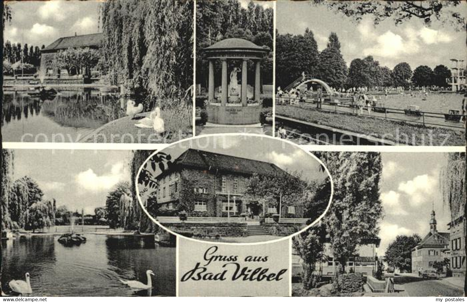 Bad Vilbel Kurpark Teich Quelle Schwimmbad