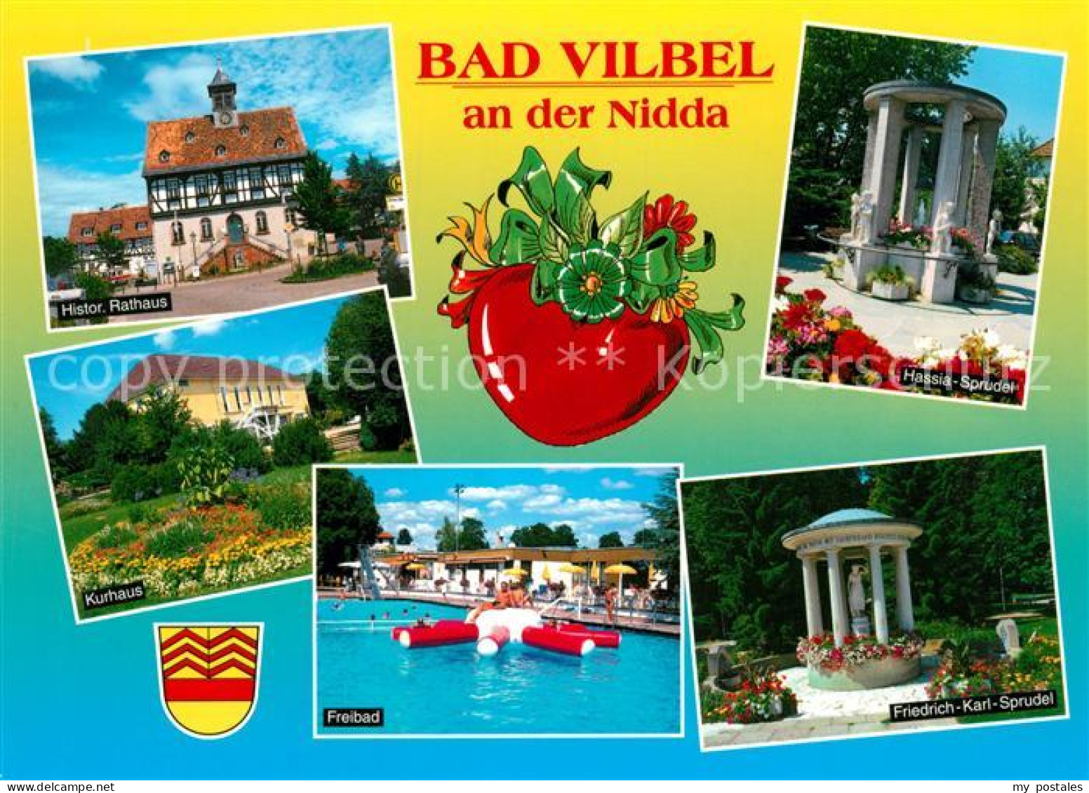 Bad Vilbel Rathaus Hassia Sprudel Kurhaus Freibad Friedrich Karl Sprudel